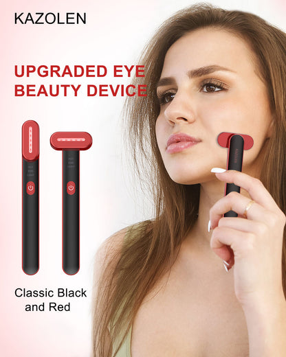 Leeko Red Light Therapy for Face 7 Colors LED Light Face Skincare Wand Eye Beauty Device for Skin Care at Home - LED Face Skin Rejuvenation for Face Neck Chin Skincare Tool