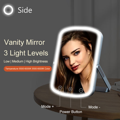 Leeko 2-in-1 LED Vanity Mirror & Advanced Skin Therapy Panel